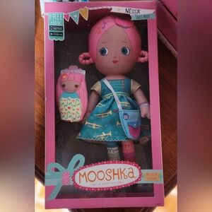 Mooshka Nessa Doll MIB & Plush Throw Set